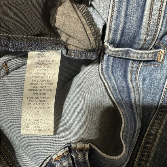 Democracy Flare Jeans Ab Solution Stretch Blue Denim Size 8 - Picture 7 of 8